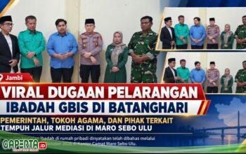 Viral Dugaan Pelarangan Ibadah Jemaat GBIS di Batanghari, Pemerintah dan Tokoh Lintas Agama Gelar Mediasi