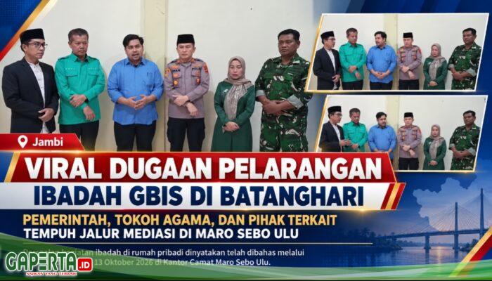 Viral Dugaan Pelarangan Ibadah Jemaat GBIS di Batanghari, Pemerintah dan Tokoh Lintas Agama Gelar Mediasi